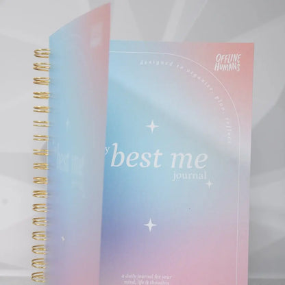 Natalies Outlet My Best Me Journal - A4+ Spiral Bound Quarterly Planner with 252 Pages for Daily Reflections & Productivity - Comfortable Writing Experience - 80 gsm Paper - 11 Sections for Organization - Personal Organizer Book