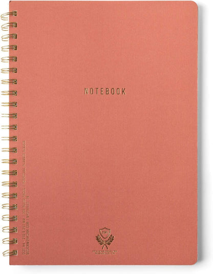 DesignWorks Ink Textured Spiral Notebook, Juniper Green, 8.25 x 11.625 in