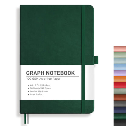 RETTACY Lined Journal Notebook, 192 Numbered Pages, A5 Size (5.7'' x 8.3'')