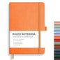 RETTACY Lined Journal Notebook, 192 Numbered Pages, A5 Size (5.7'' x 8.3'')