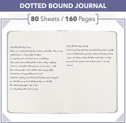 Mr. Pen- Dotted Journal Notebook, A5(5.7" x 8.4"), 160 Pages