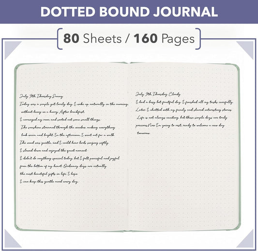 Mr. Pen- Dotted Journal Notebook, A5(5.7" x 8.4"), 160 Pages
