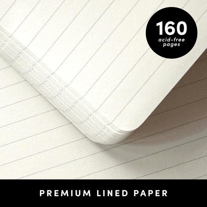 PAPERAGE Lined Spiral Journal Notebook, (Whimsical Garden), 160 Pages, Hardcover Journal for Women & Men, Medium 5.5 in x 8 in - 100 GSM, Thick Paper, Spiral Notebook for Work, School & Journaling