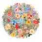Dizdkizd 240-Piece Watercolor Floral Stickers with Gold-Outlined