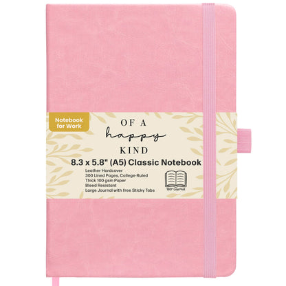 Classic Lined Journal Notebook 8.5x11" A4 Hardcover Leather - Brown Journal