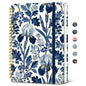 Taja Lined Spiral Journal Notebook for Women, Pretty College Ruled Notebook for Work & Note Taking, A5 Hardcover Journal for Writing, Cute Aesthetic 140 Pages, Butterfly