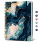 Taja Lined Spiral Journal Notebook for Women, Pretty College Ruled Notebook for Work & Note Taking, A5 Hardcover Journal for Writing, Cute Aesthetic 140 Pages, Butterfly
