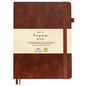 Classic Lined Journal Notebook 8.5x11" A4 Hardcover Leather - Brown Journal