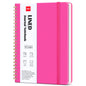 deli Pink Lined Spiral Journal Notebook, 160 Pages, A5 (5.5"x8") Hardcover Writing Notebook, College Ruled Spiral Bound Journal for Women & Men - Perfect for Work, School, Office & Note Taking