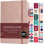 Legend Planner Undated, Weekly & Daily Goal Journal, A5 Black