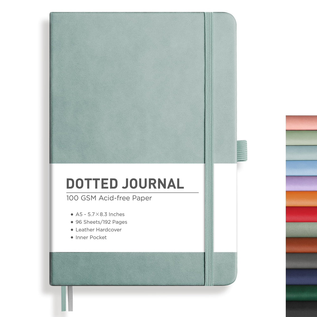 RETTACY Lined Journal Notebook, 192 Numbered Pages, A5 Size (5.7'' x 8.3'')