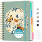 Taja Large Spiral Notebooks for Work 5 Subject with Removable Dividers
