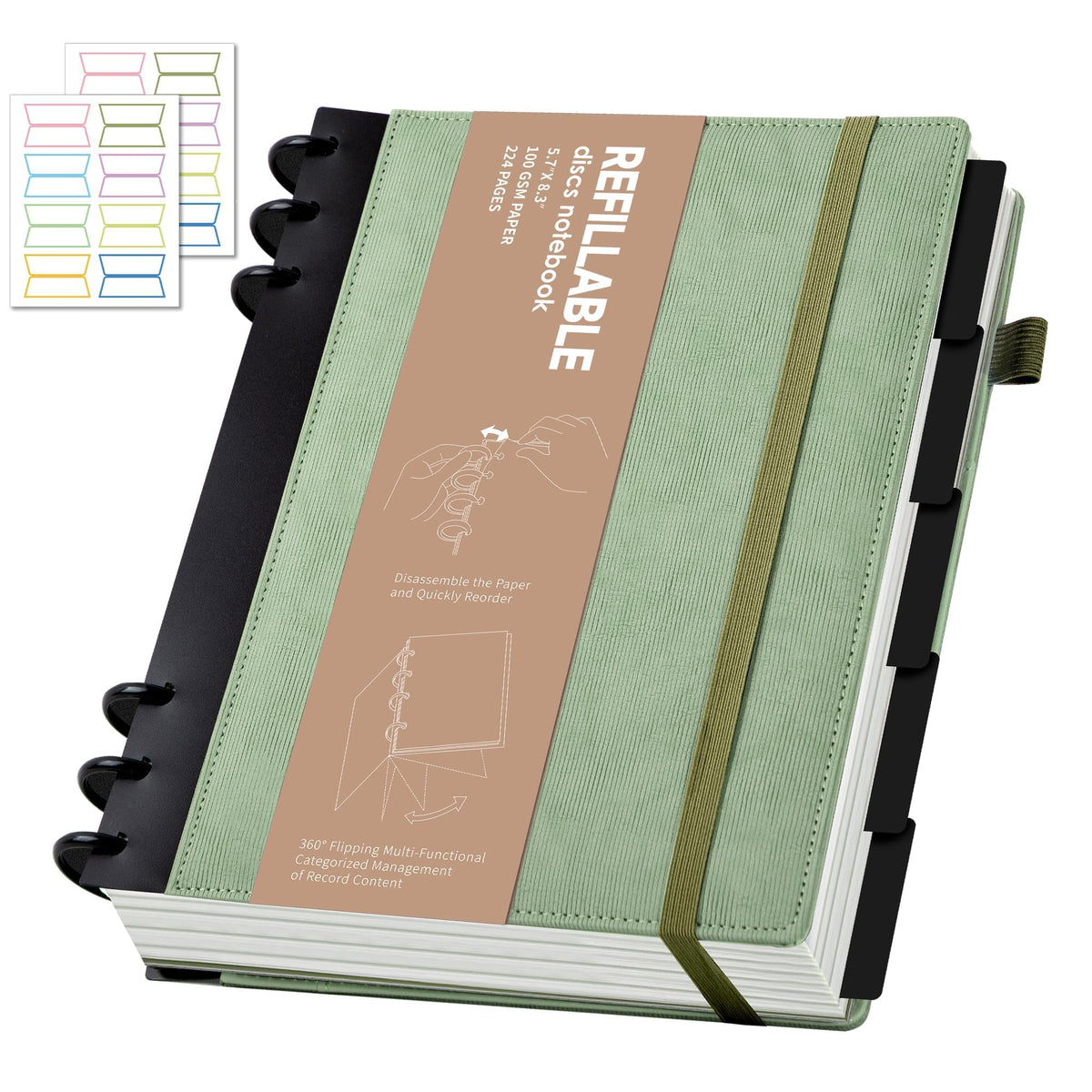 Yoment Refillable Journal Notebooks for Work, Journal for Women Men,Pink
