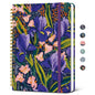 Taja Lined Spiral Journal Notebook for Women, Pretty College Ruled Notebook for Work & Note Taking, A5 Hardcover Journal for Writing, Cute Aesthetic 140 Pages, Butterfly