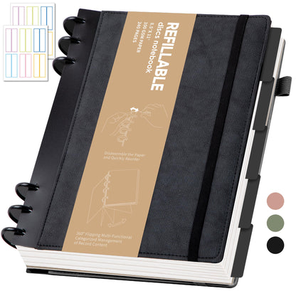 Yoment Refillable Journal Notebooks for Work, Journal for Women Men,Pink