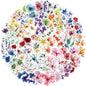 Transparent Flora Scrapbook Stickers Aesthetic Flowers Stickers(50)