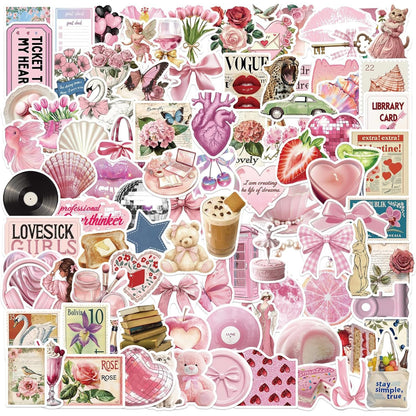 Aesthetic Downtown Girls Stickers Pack Trendy Y2K Stickers(50)