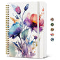 Taja Pretty Spiral Journal for Women, Lined Hardcover Notebook, 6" x 8"