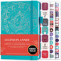 Legend Planner Undated, Weekly & Daily Goal Journal, A5 Black