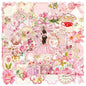 Transparent Flora Scrapbook Stickers Aesthetic Flowers Stickers(50)