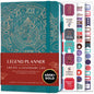 Legend Planner Undated, Weekly & Daily Goal Journal, A5 Black