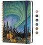 Lined Spiral Journal Notebook, A5 College Ruled Notebook for Note-Taking