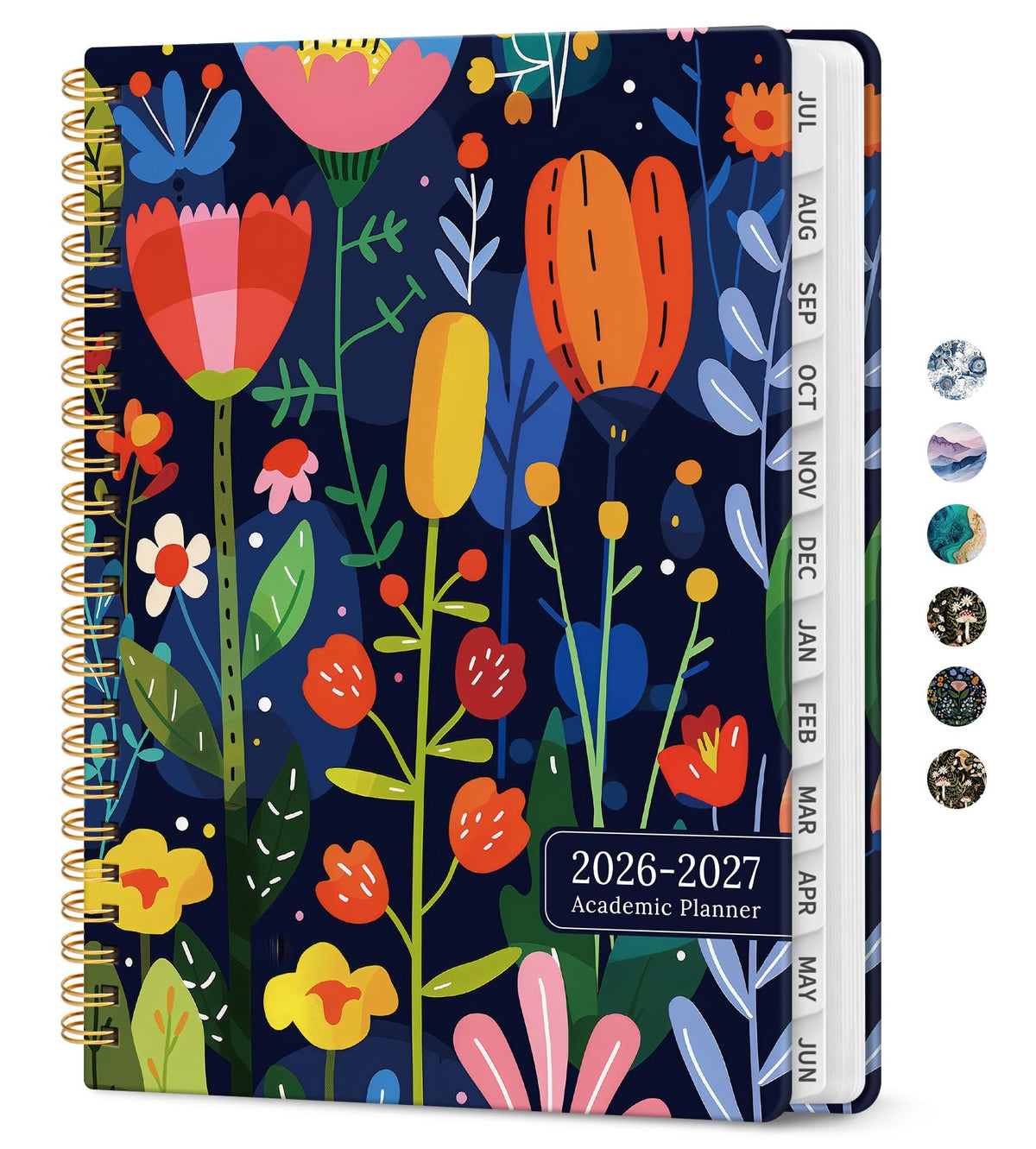 Planner 2026-2027, Jul 2026-Jun 2027 Academic Monthly & Weekly Planner