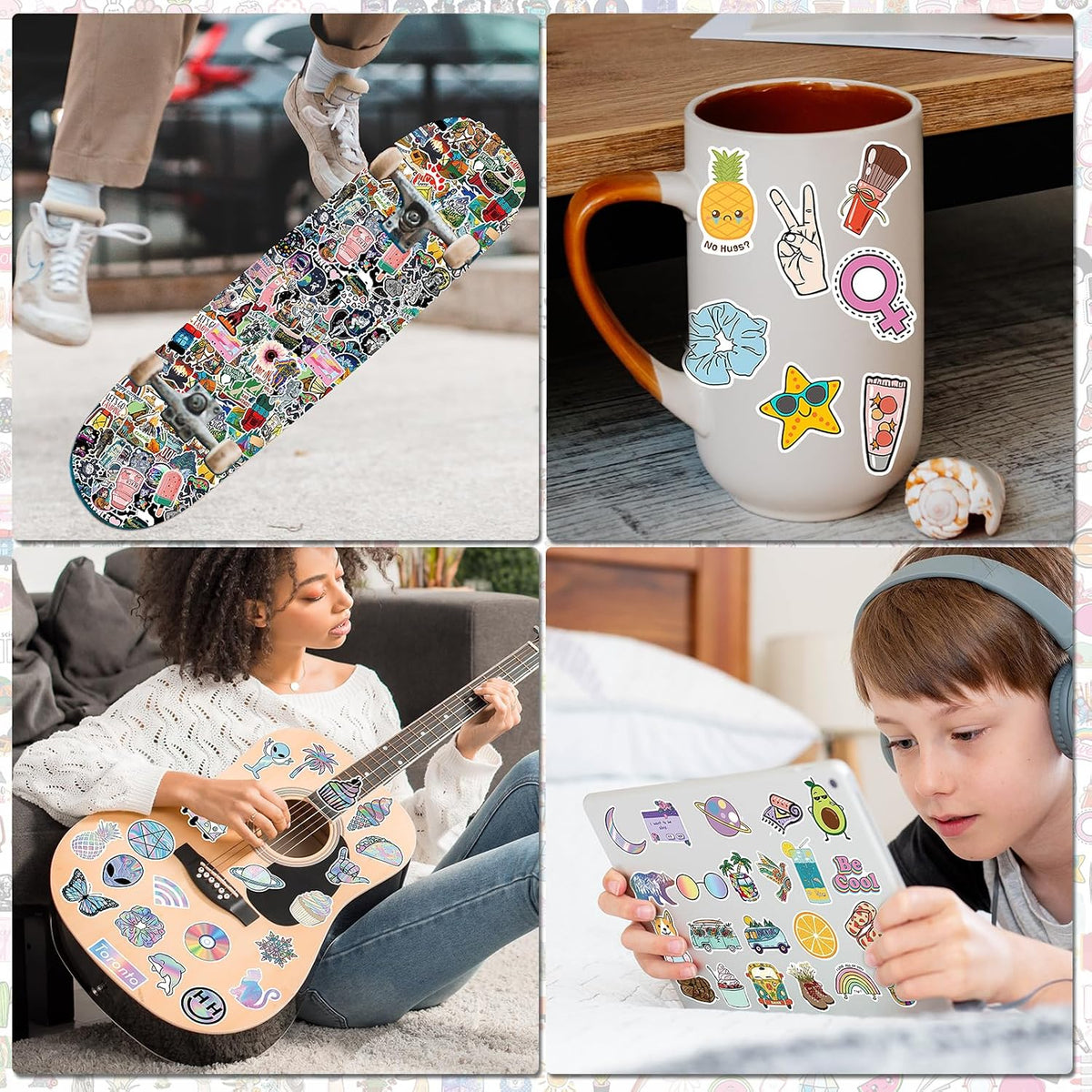 Arme Cute Stickers Bulk, Waterproof Stickers for Water Bottles Pack 600PCS