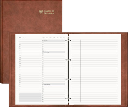 EMSHOI Undated Hourly Daily Planner, 240 Pages, A4 Size (9.2" x 12")