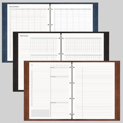 EMSHOI Undated Hourly Daily Planner, 240 Pages, A4 Size (9.2" x 12")