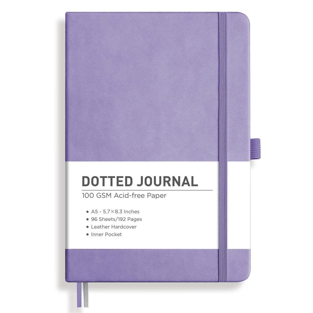 RETTACY Lined Journal Notebook, 192 Numbered Pages, A5 Size (5.7'' x 8.3'')