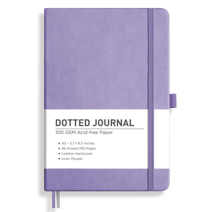 RETTACY Lined Journal Notebook, 192 Numbered Pages, A5 Size (5.7'' x 8.3'')