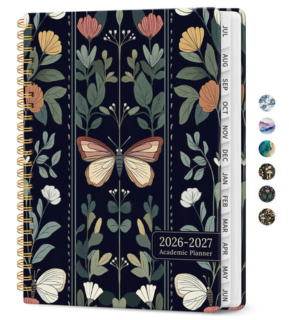 Planner 2026-2027, Jul 2026-Jun 2027 Academic Monthly & Weekly Planner