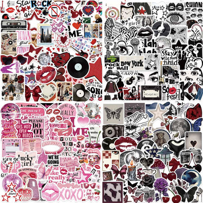 Aesthetic Downtown Girls Stickers Pack Trendy Y2K Stickers(50)