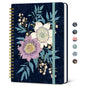 Taja Lined Spiral Journal Notebook for Women, Pretty College Ruled Notebook for Work & Note Taking, A5 Hardcover Journal for Writing, Cute Aesthetic 140 Pages, Butterfly