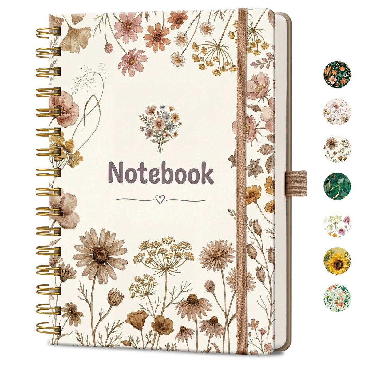 AHGXG Spiral Journal Notebook, 160 Lined Pages, A5 Size (5.7'' x 8.3'')
