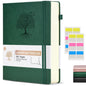 Lined Journal Notebook -365 Pages A5 Thick Journals for Writing Ruled Notebook, Hardcover Leather Journal for Women Men Daily Journal Notebook for Work, Note Taking, 100Gsm Lined Paper( 5.75'' X 8.38'' Green)
