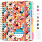 Taja Large Spiral Notebooks for Work 5 Subject with Removable Dividers