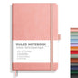 RETTACY Lined Journal Notebook, 192 Numbered Pages, A5 Size (5.7'' x 8.3'')