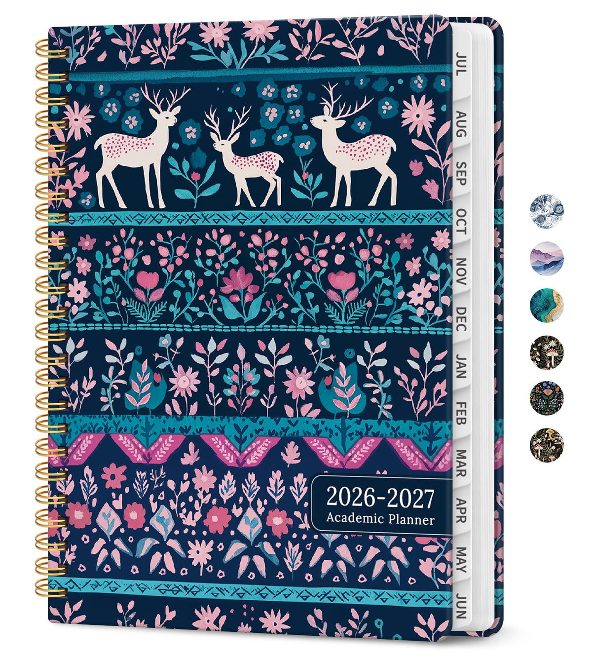 Planner 2026-2027, Jul 2026-Jun 2027 Academic Monthly & Weekly Planner