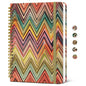 Taja Pretty Spiral Journal for Women, Lined Hardcover Notebook, 6" x 8"