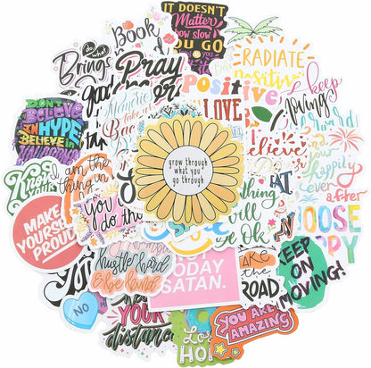 200pcs Motivational Quote Stickers for Women Adults Students Teens