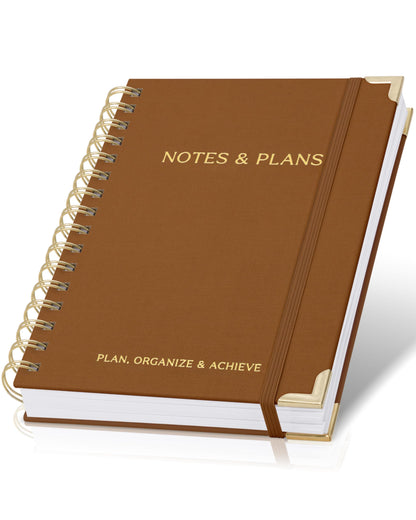 ZICOTO Aesthetic Daily Planner And Spiral Notebook With Hourly Schedule
