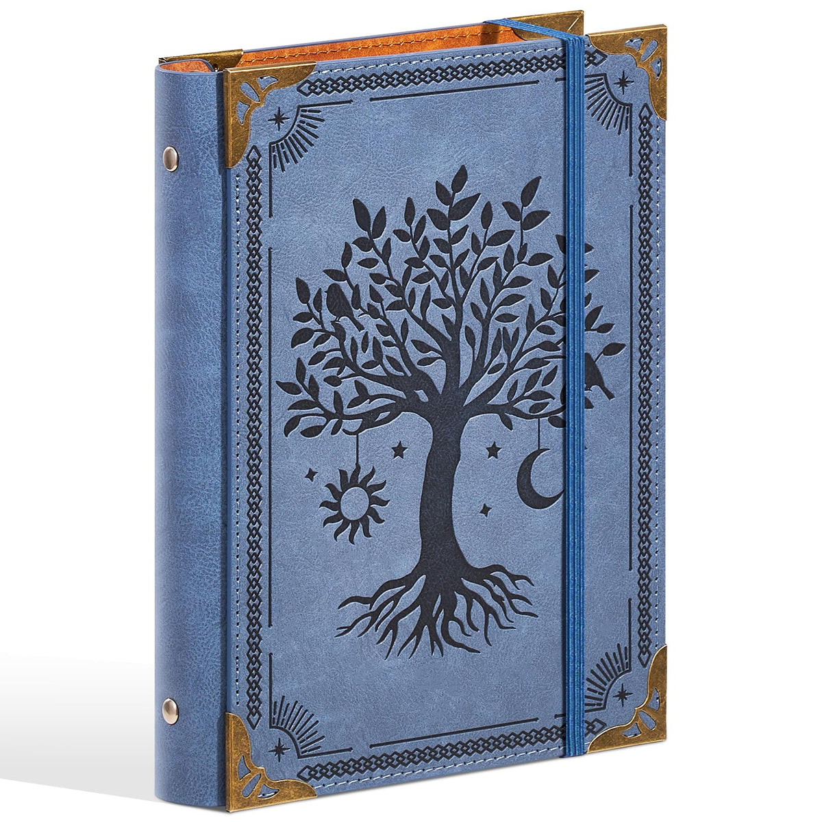 Ovesmusl Sunflower PU Leather A5 Binder 6 Ring Refillable Journal Cover