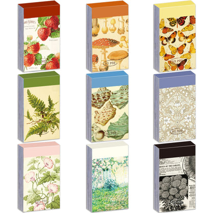 12 Sets 600 Sheets Washi Stickers for Journaling, Boho, Abstract, Vintage Scrapbook Sticker Set for Bullet Journal Art Diary Card Craft Gifts Planner Notebook