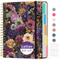 Taja Large Spiral Notebooks for Work 5 Subject with Removable Dividers