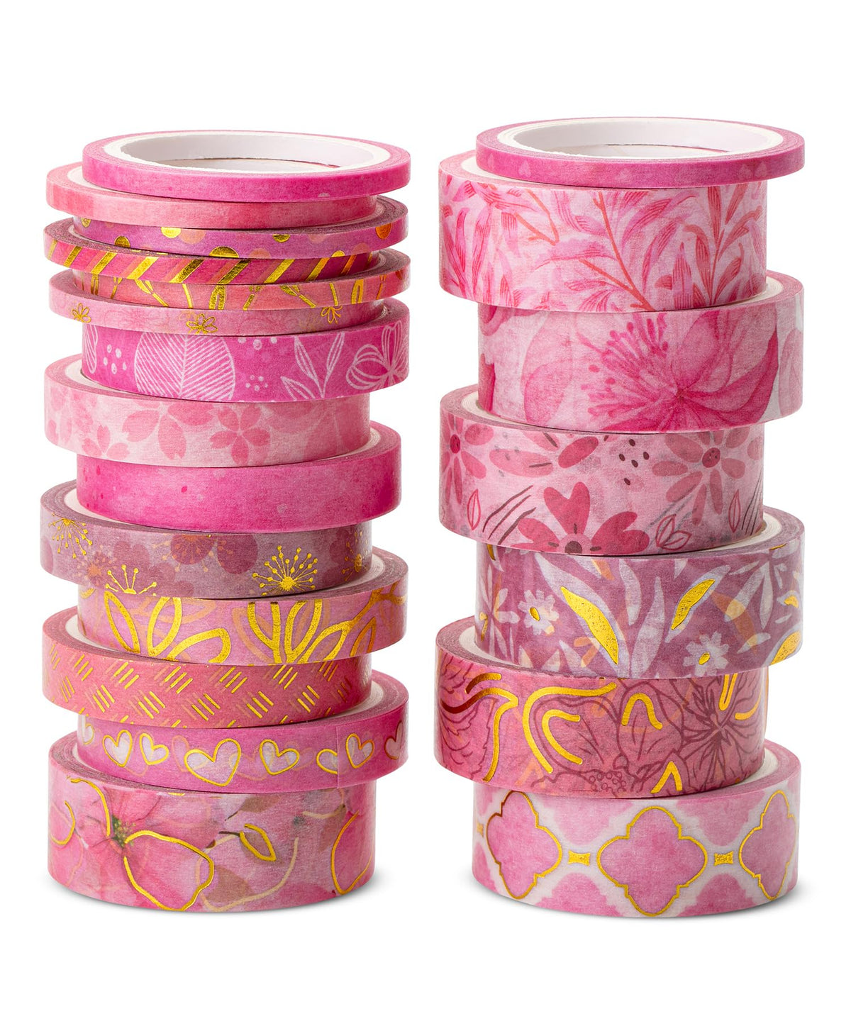 Mr. Pen- Washi Tape Set, 21 Rolls, Assorted Sizes, Floral