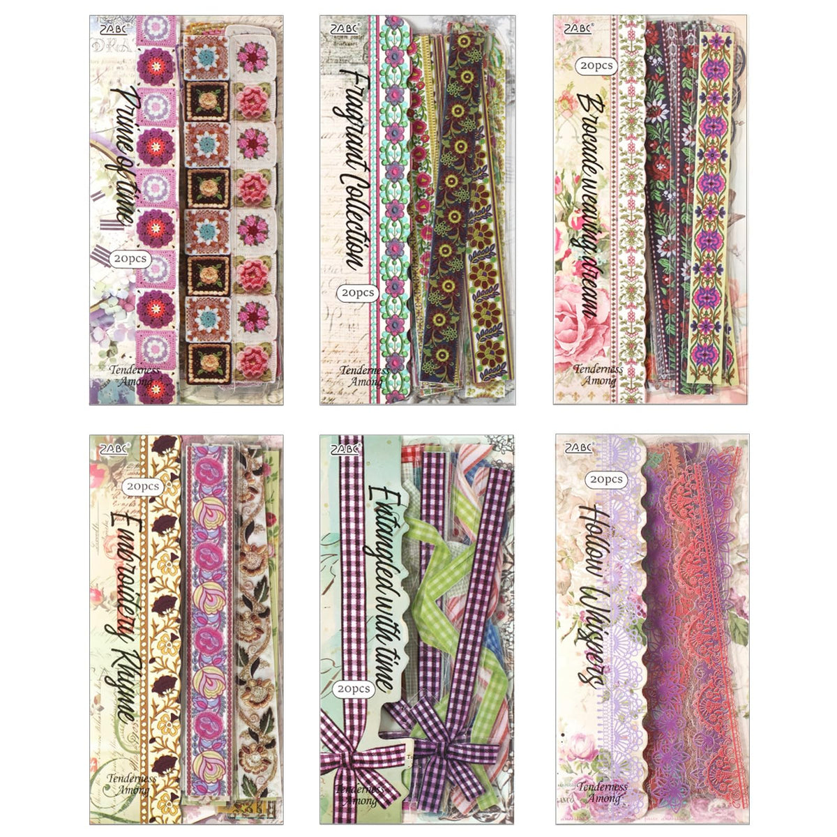 Life's Little Scenes Series Sticker Scrapbooking Supplies for Junk Journal, 24 Sheets PET Stickers - Vintage Journaling Stickers