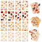 160Pcs Natural Flower Stickers for Scrapbooking,Self-Adhesive Transparent Flower Stickers Scrapbook Supplies Journaling Supplies for Adult Card Making Letters DIY Water Bottle Cards Decoration