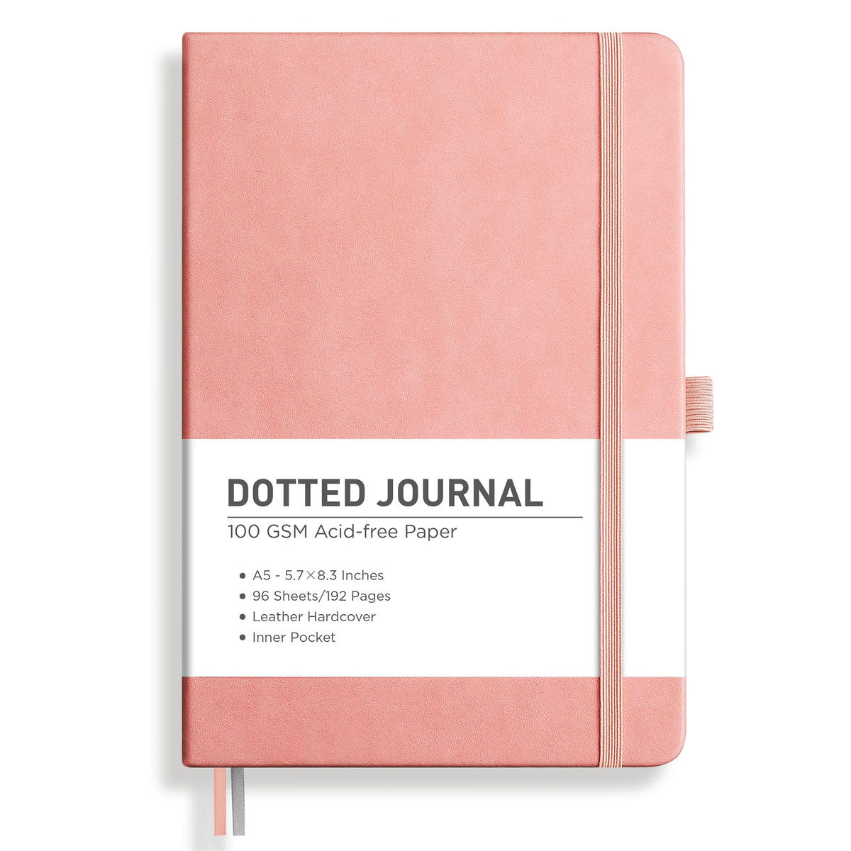 RETTACY Lined Journal Notebook, 192 Numbered Pages, A5 Size (5.7'' x 8.3'')